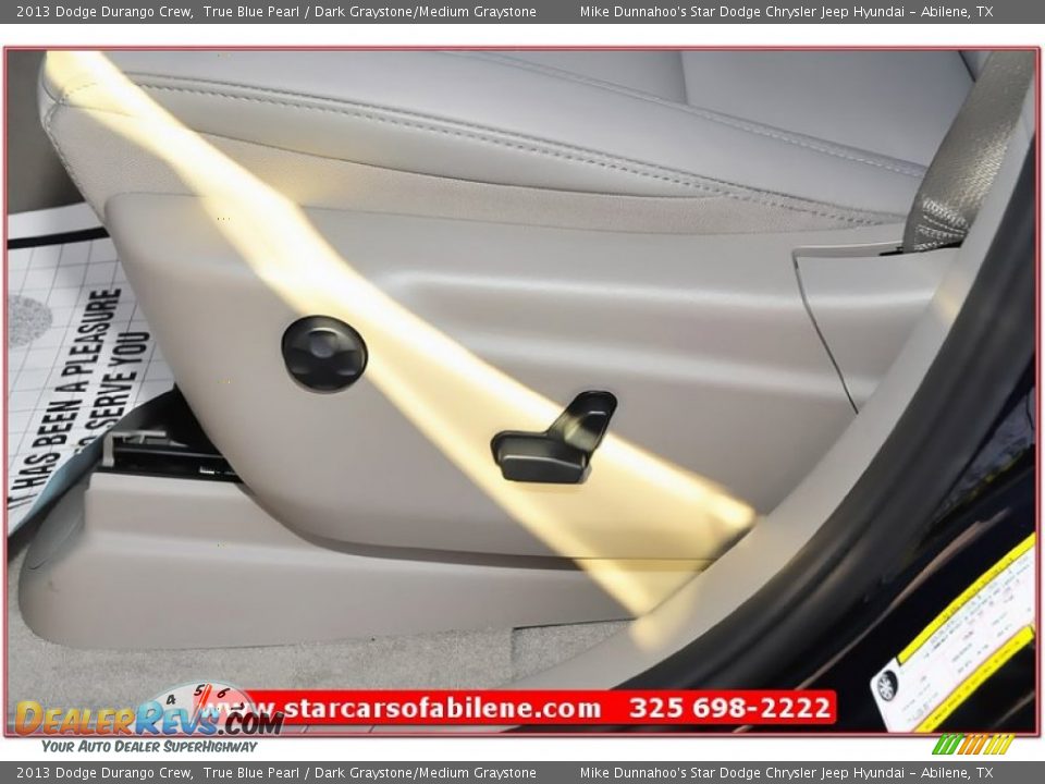 2013 Dodge Durango Crew True Blue Pearl / Dark Graystone/Medium Graystone Photo #12