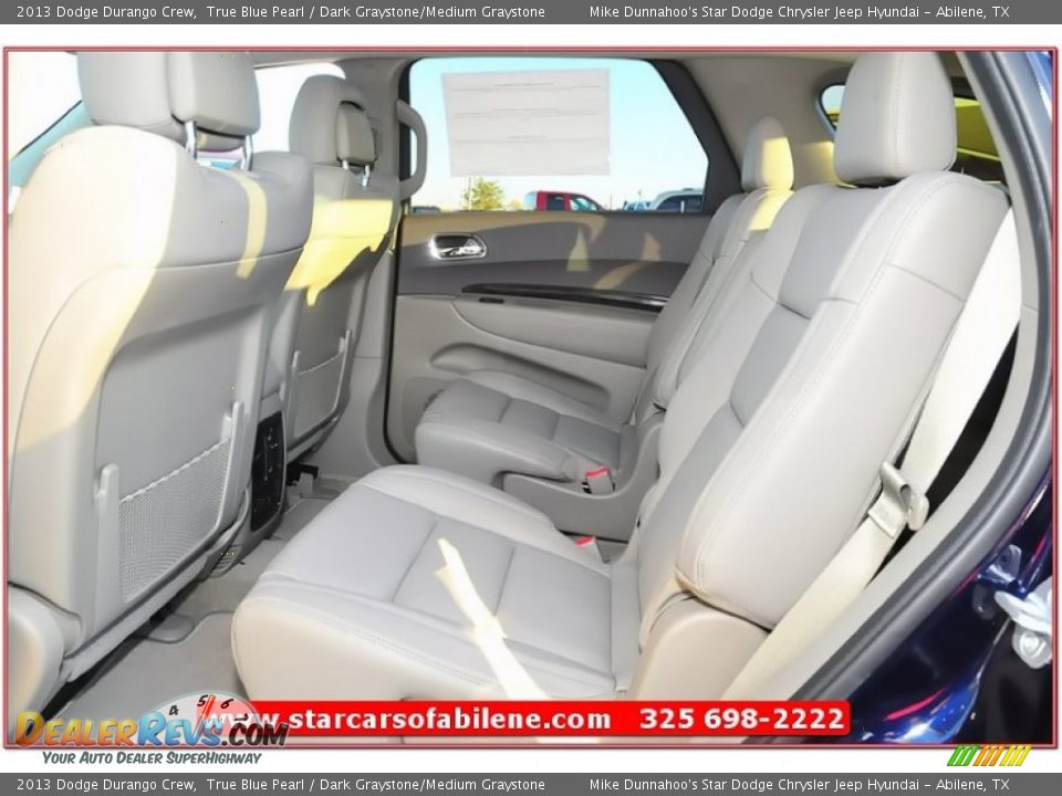 2013 Dodge Durango Crew True Blue Pearl / Dark Graystone/Medium Graystone Photo #18