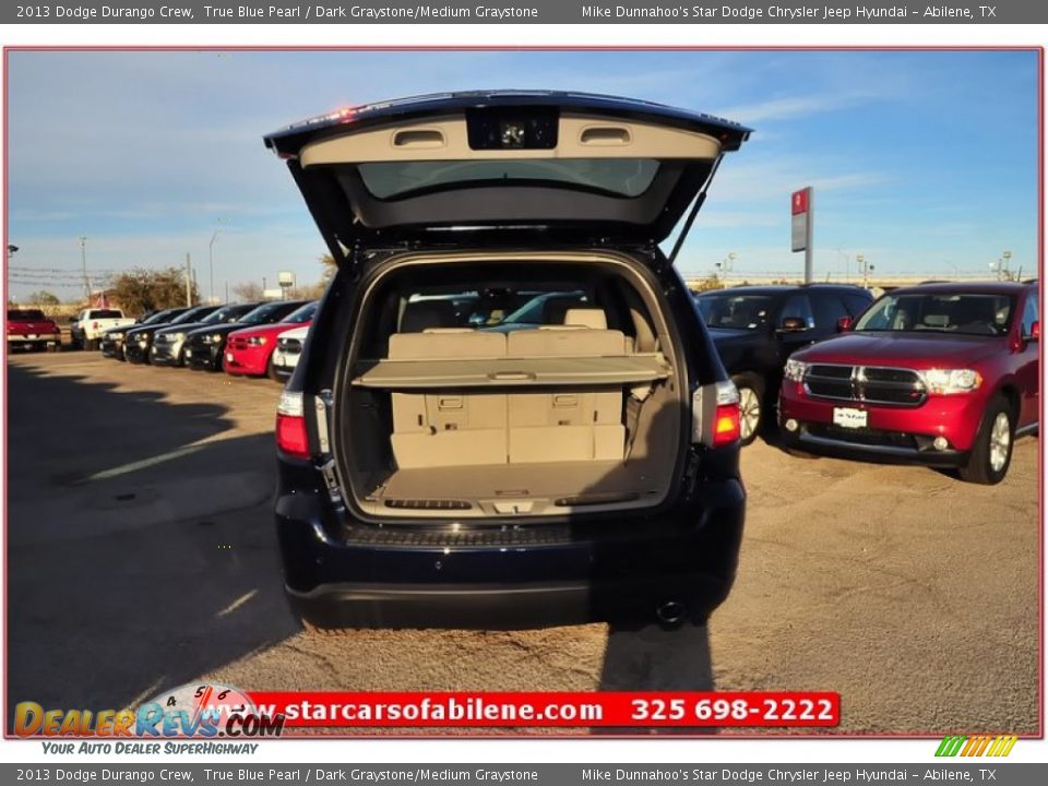 2013 Dodge Durango Crew True Blue Pearl / Dark Graystone/Medium Graystone Photo #24