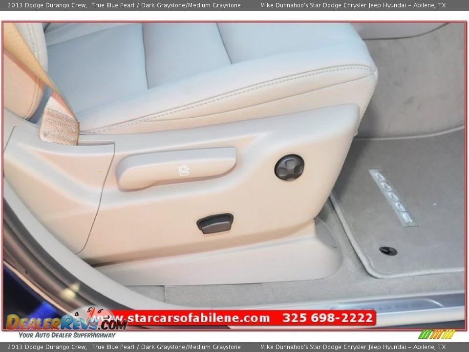 2013 Dodge Durango Crew True Blue Pearl / Dark Graystone/Medium Graystone Photo #27