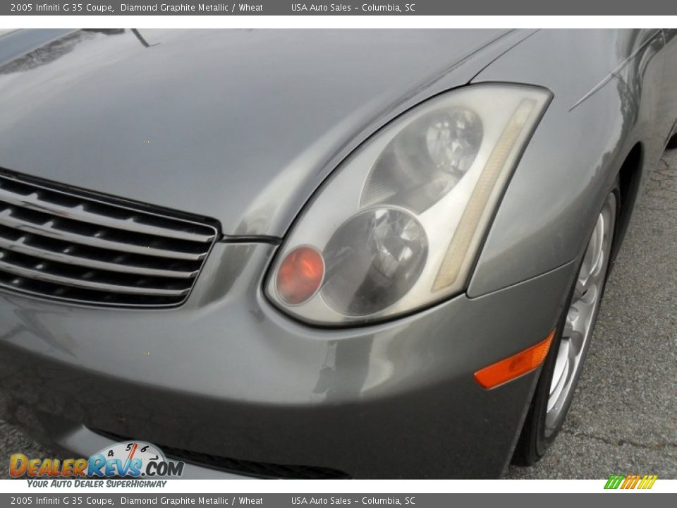 2005 Infiniti G 35 Coupe Diamond Graphite Metallic / Wheat Photo #2