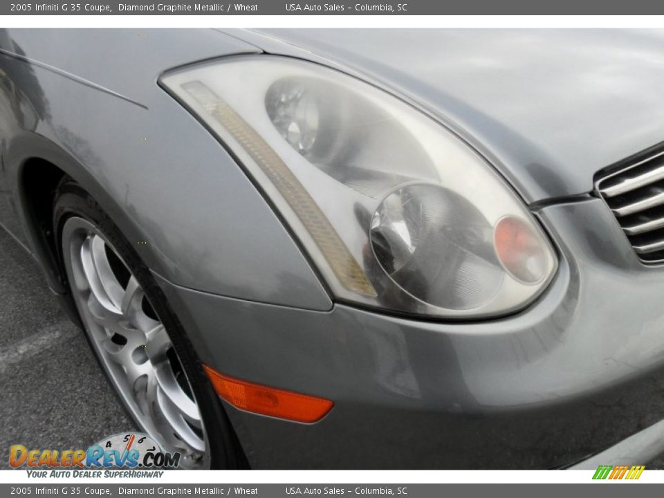 2005 Infiniti G 35 Coupe Diamond Graphite Metallic / Wheat Photo #3