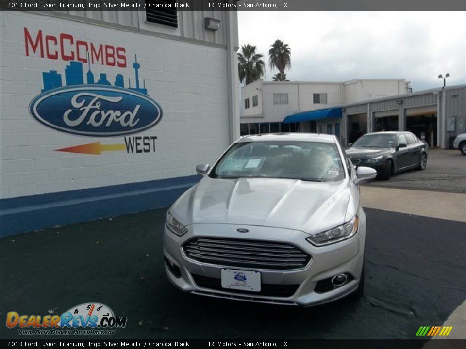 2013 Ford Fusion Titanium Ingot Silver Metallic / Charcoal Black Photo #1