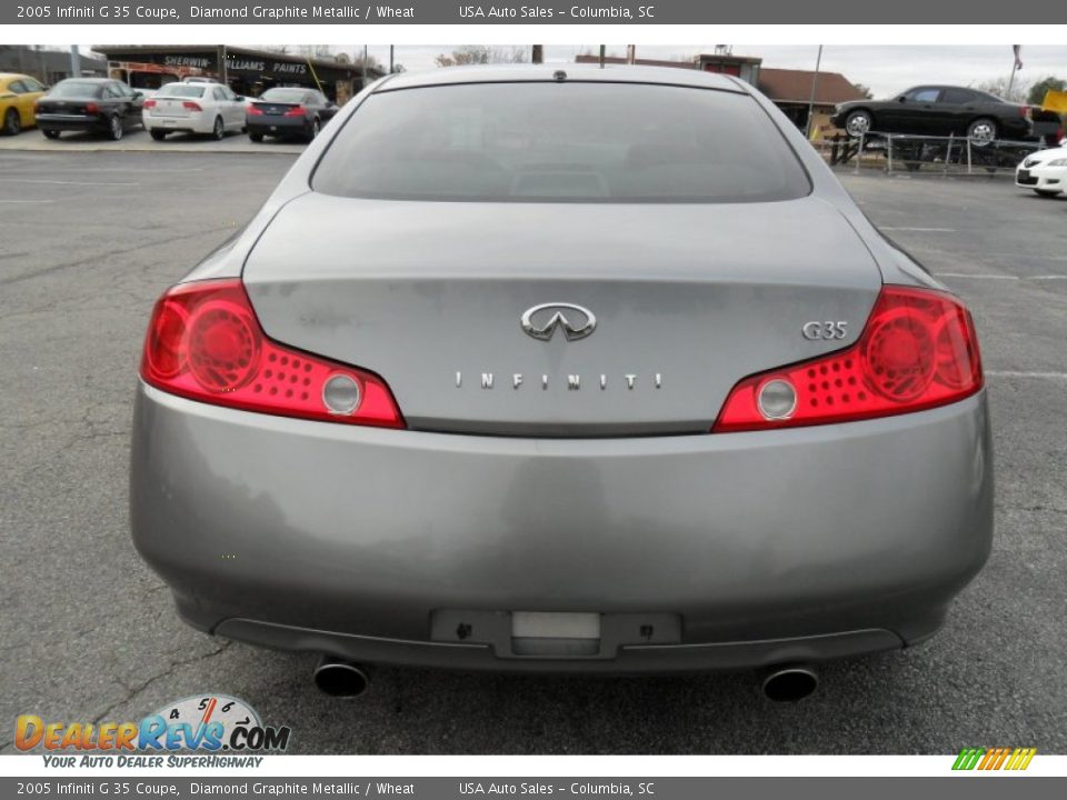 2005 Infiniti G 35 Coupe Diamond Graphite Metallic / Wheat Photo #5