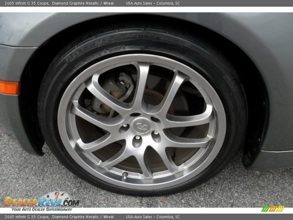 2005 Infiniti G 35 Coupe Diamond Graphite Metallic / Wheat Photo #10