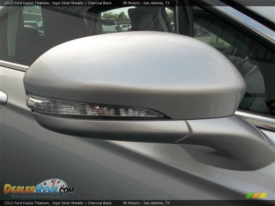 2013 Ford Fusion Titanium Ingot Silver Metallic / Charcoal Black Photo #10