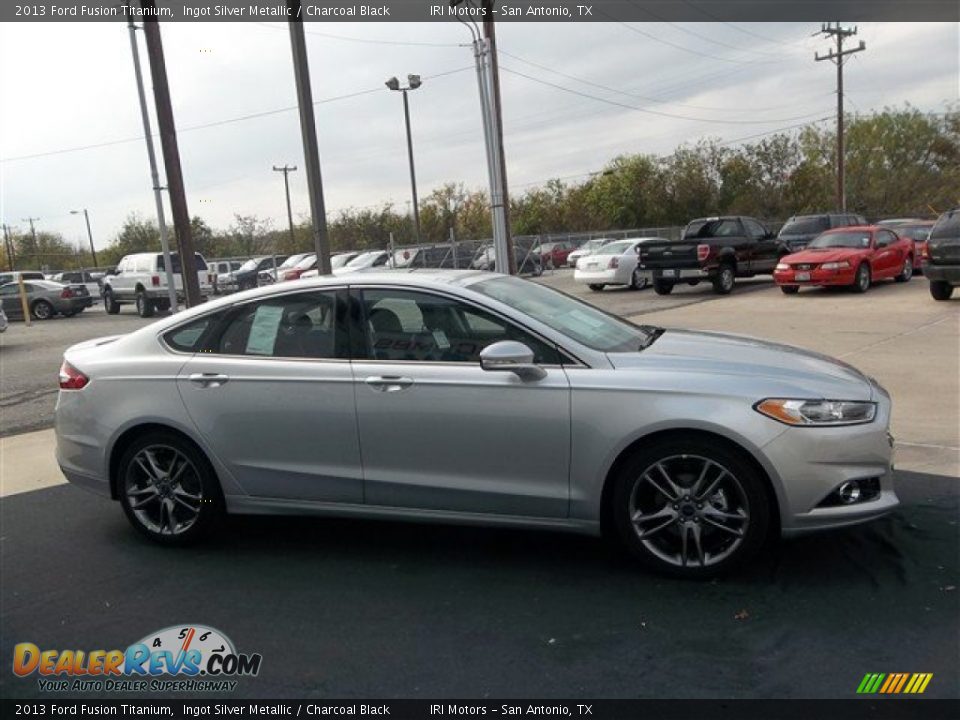 Ingot Silver Metallic 2013 Ford Fusion Titanium Photo #12