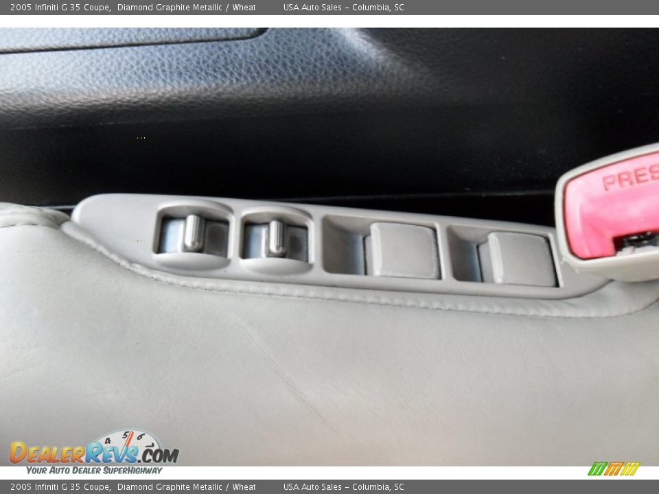 2005 Infiniti G 35 Coupe Diamond Graphite Metallic / Wheat Photo #15