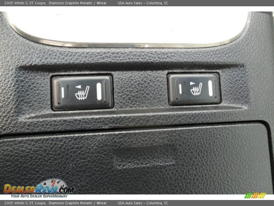 2005 Infiniti G 35 Coupe Diamond Graphite Metallic / Wheat Photo #17