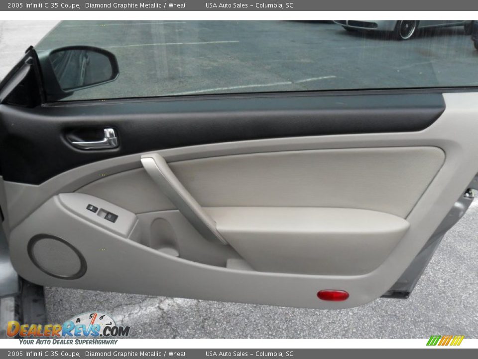 2005 Infiniti G 35 Coupe Diamond Graphite Metallic / Wheat Photo #21