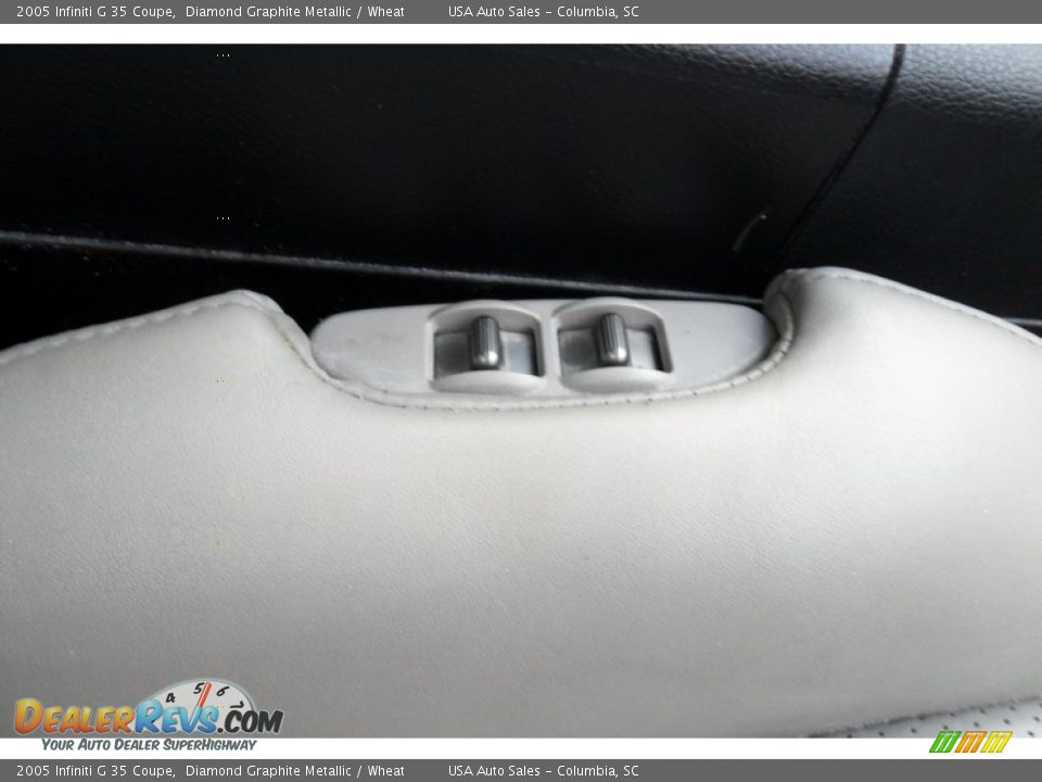 2005 Infiniti G 35 Coupe Diamond Graphite Metallic / Wheat Photo #23