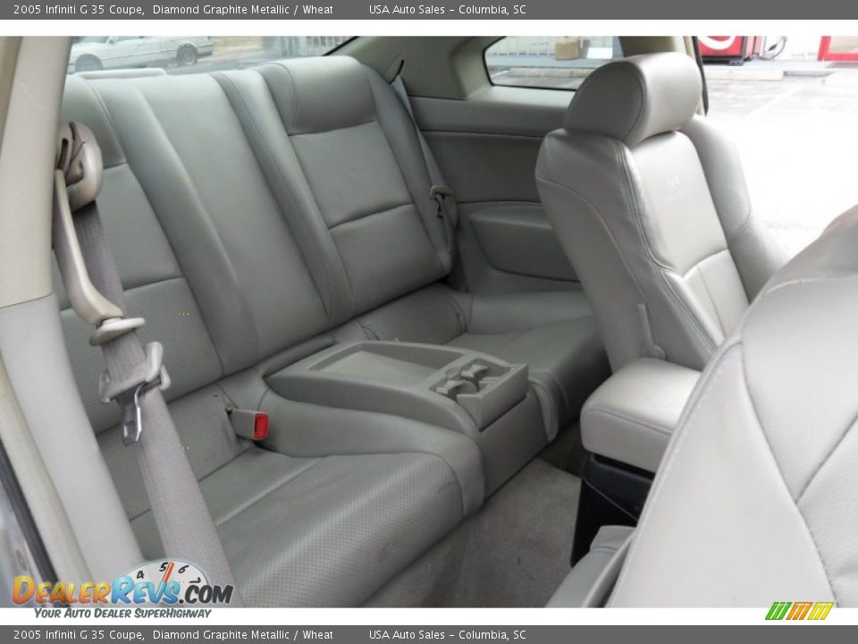 2005 Infiniti G 35 Coupe Diamond Graphite Metallic / Wheat Photo #24