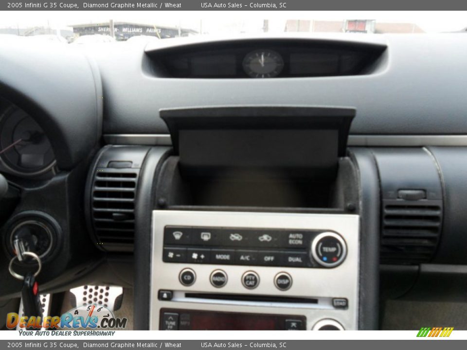 2005 Infiniti G 35 Coupe Diamond Graphite Metallic / Wheat Photo #26