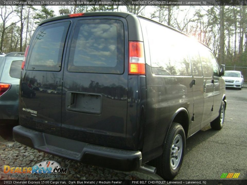 2013 Chevrolet Express 1500 Cargo Van Dark Blue Metallic / Medium Pewter Photo #4