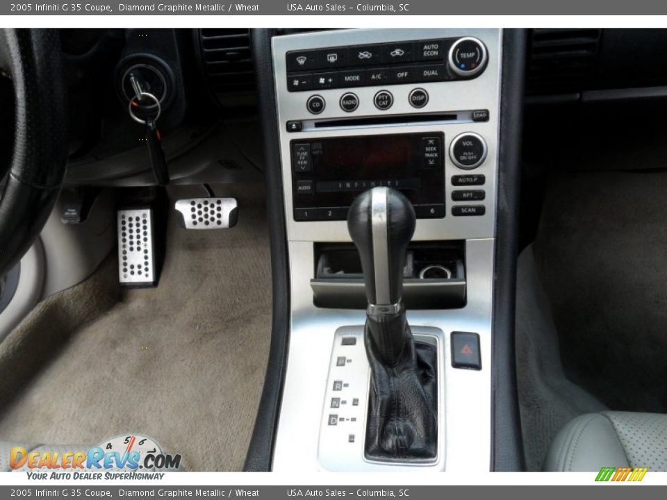 2005 Infiniti G 35 Coupe Diamond Graphite Metallic / Wheat Photo #27