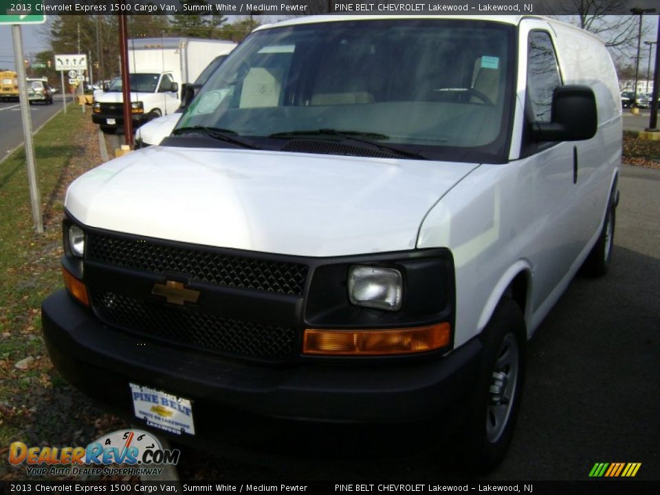 2013 Chevrolet Express 1500 Cargo Van Summit White / Medium Pewter Photo #1