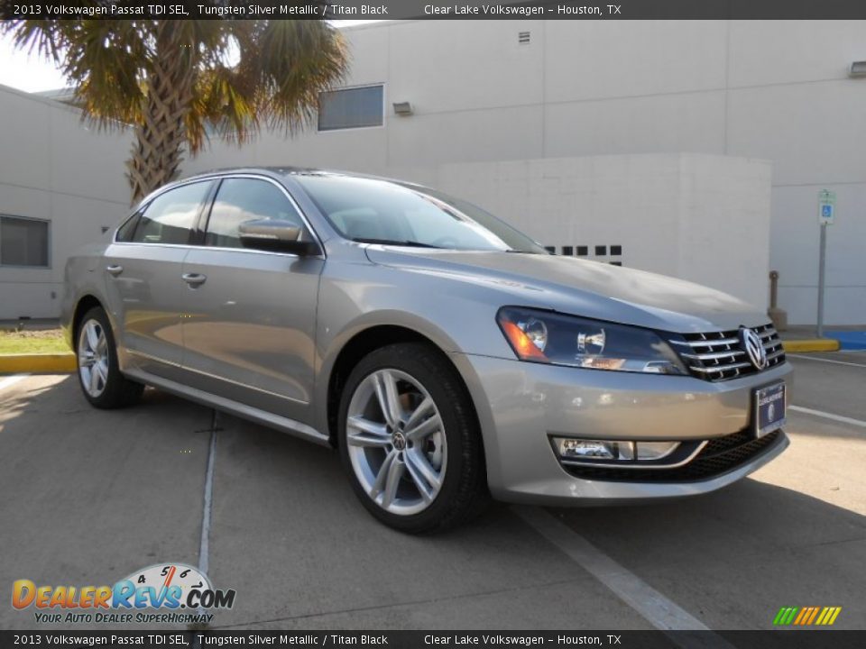 2013 Volkswagen Passat TDI SEL Tungsten Silver Metallic / Titan Black Photo #1