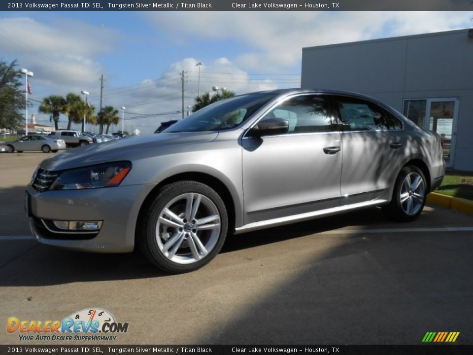 2013 Volkswagen Passat TDI SEL Tungsten Silver Metallic / Titan Black Photo #3