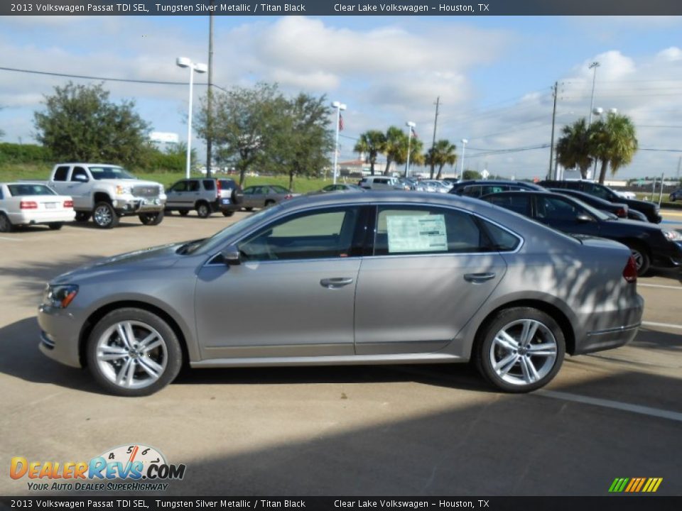 2013 Volkswagen Passat TDI SEL Tungsten Silver Metallic / Titan Black Photo #4