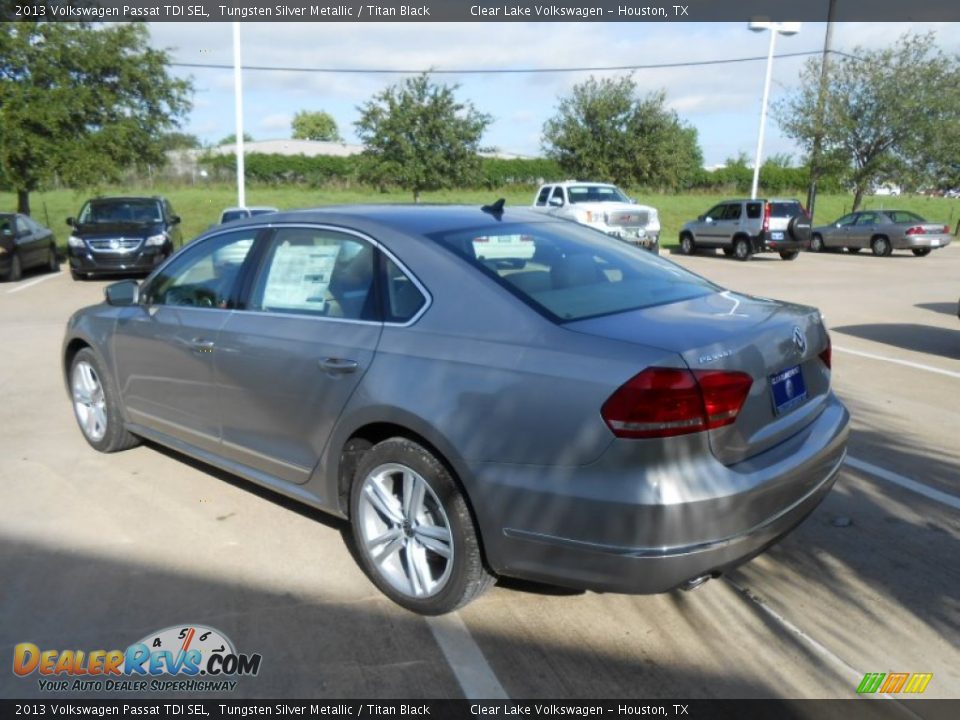 2013 Volkswagen Passat TDI SEL Tungsten Silver Metallic / Titan Black Photo #5