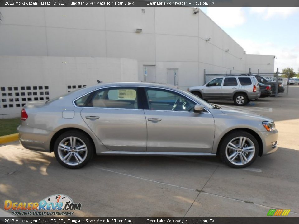 2013 Volkswagen Passat TDI SEL Tungsten Silver Metallic / Titan Black Photo #6