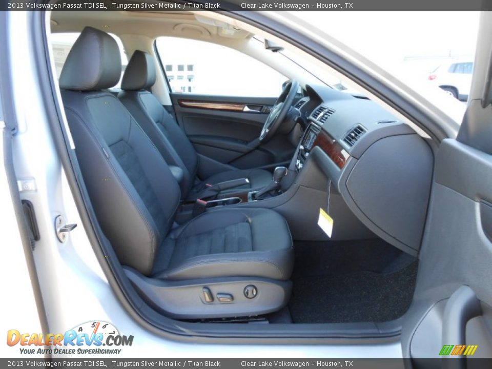 2013 Volkswagen Passat TDI SEL Tungsten Silver Metallic / Titan Black Photo #11
