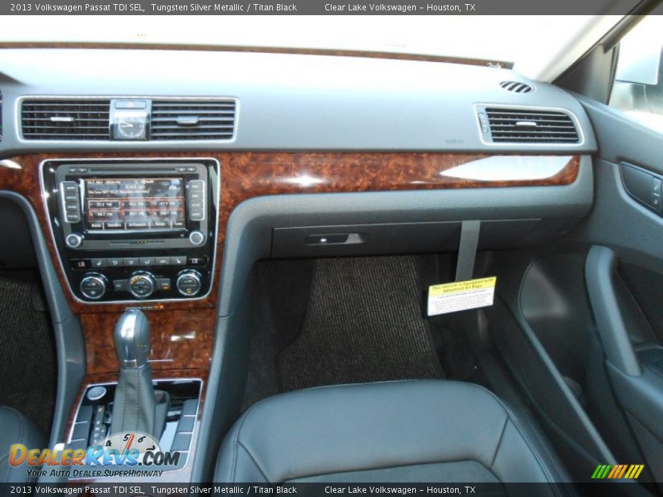 2013 Volkswagen Passat TDI SEL Tungsten Silver Metallic / Titan Black Photo #13