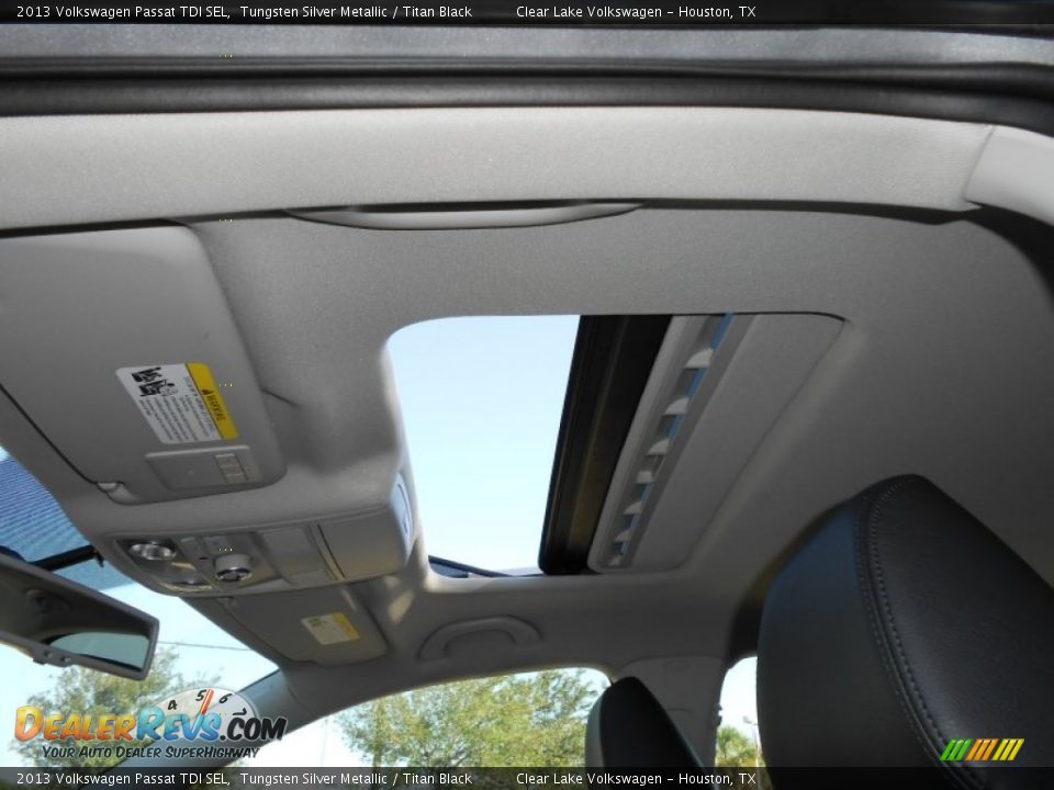 2013 Volkswagen Passat TDI SEL Tungsten Silver Metallic / Titan Black Photo #22
