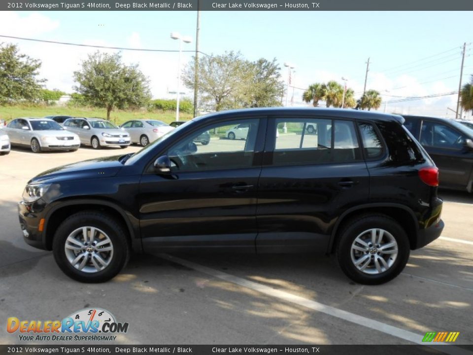 2012 Volkswagen Tiguan S 4Motion Deep Black Metallic / Black Photo #4