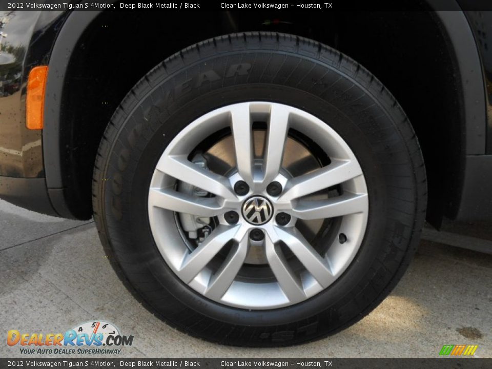 2012 Volkswagen Tiguan S 4Motion Deep Black Metallic / Black Photo #7
