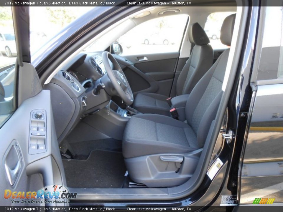 2012 Volkswagen Tiguan S 4Motion Deep Black Metallic / Black Photo #9