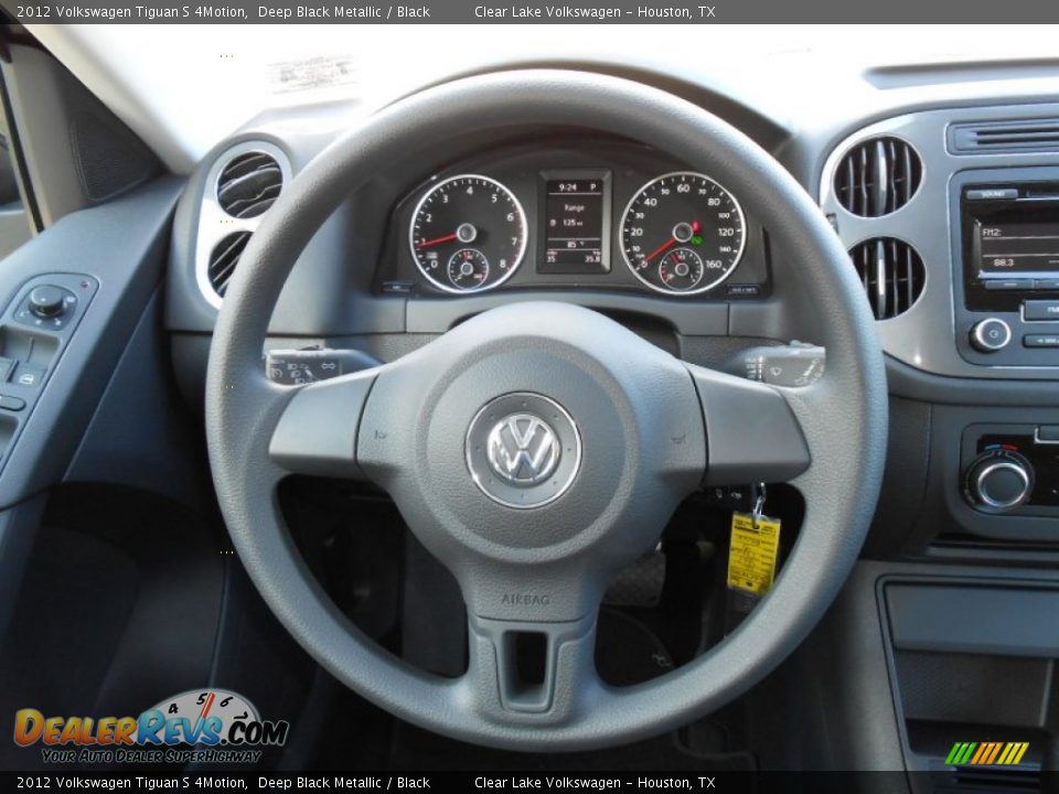2012 Volkswagen Tiguan S 4Motion Deep Black Metallic / Black Photo #14