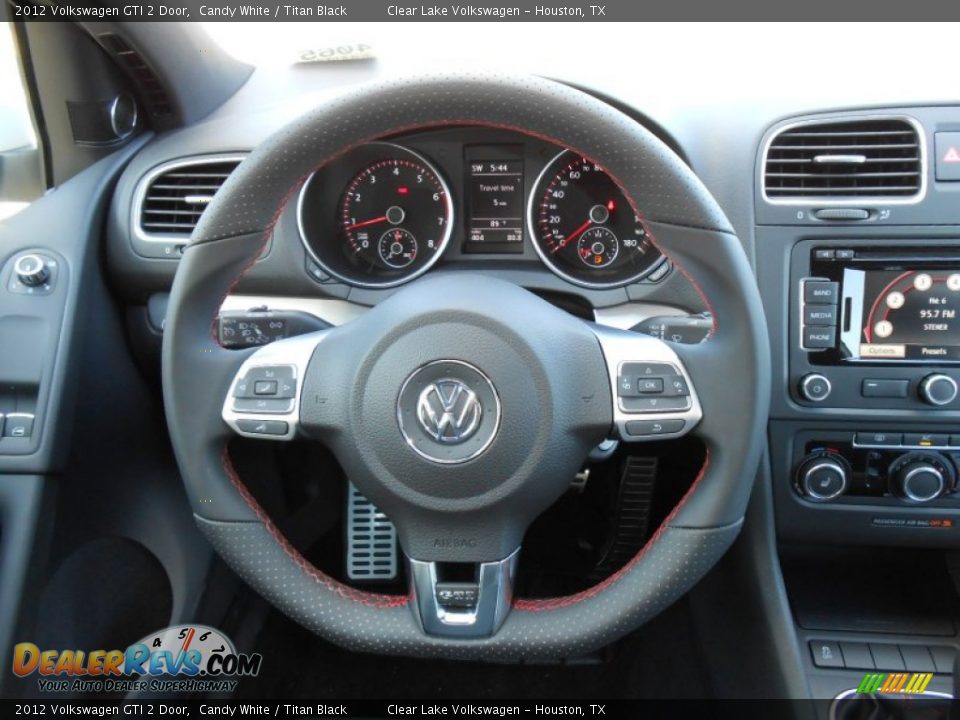 2012 Volkswagen GTI 2 Door Candy White / Titan Black Photo #16