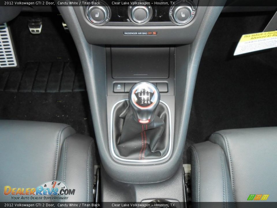 2012 Volkswagen GTI 2 Door Candy White / Titan Black Photo #18