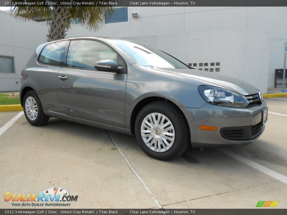 2012 Volkswagen Golf 2 Door United Gray Metallic / Titan Black Photo #1