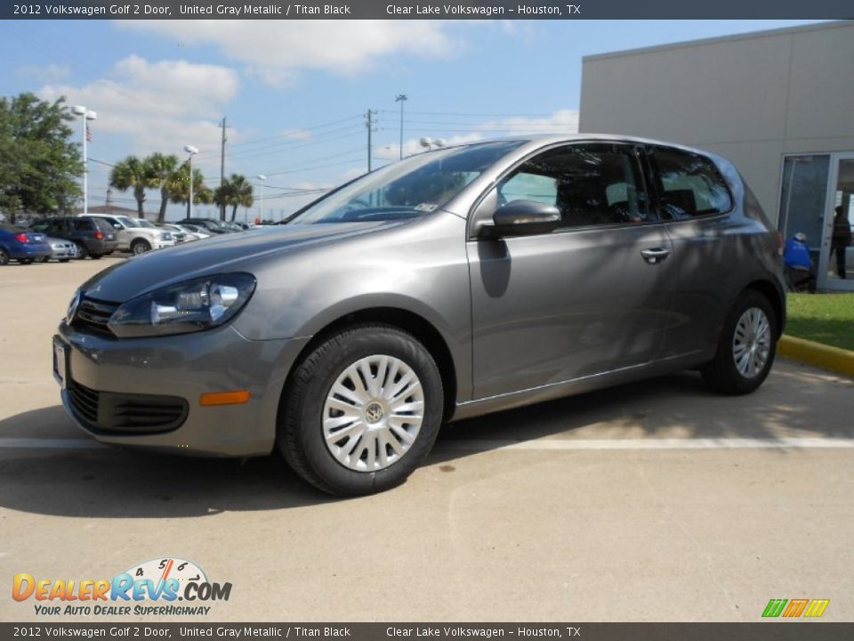 2012 Volkswagen Golf 2 Door United Gray Metallic / Titan Black Photo #3