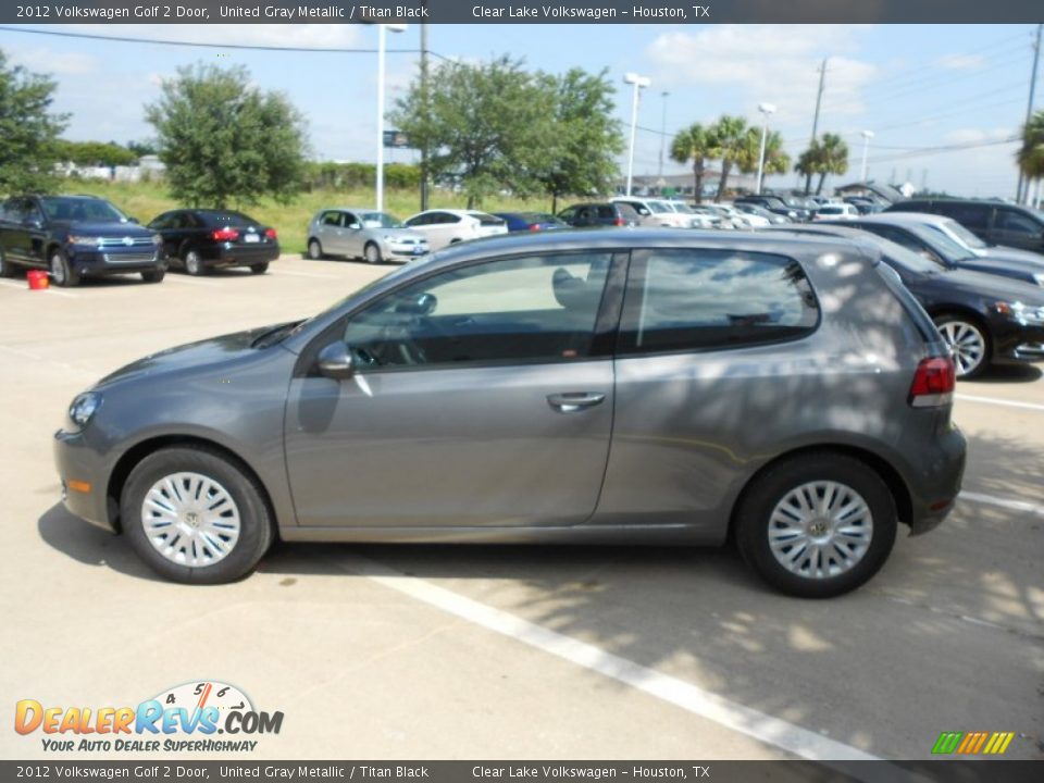 2012 Volkswagen Golf 2 Door United Gray Metallic / Titan Black Photo #4