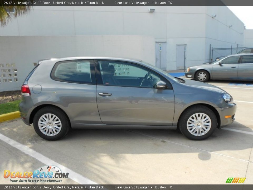2012 Volkswagen Golf 2 Door United Gray Metallic / Titan Black Photo #8