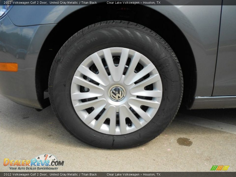2012 Volkswagen Golf 2 Door United Gray Metallic / Titan Black Photo #9