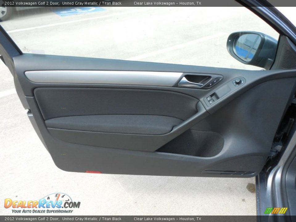 2012 Volkswagen Golf 2 Door United Gray Metallic / Titan Black Photo #10