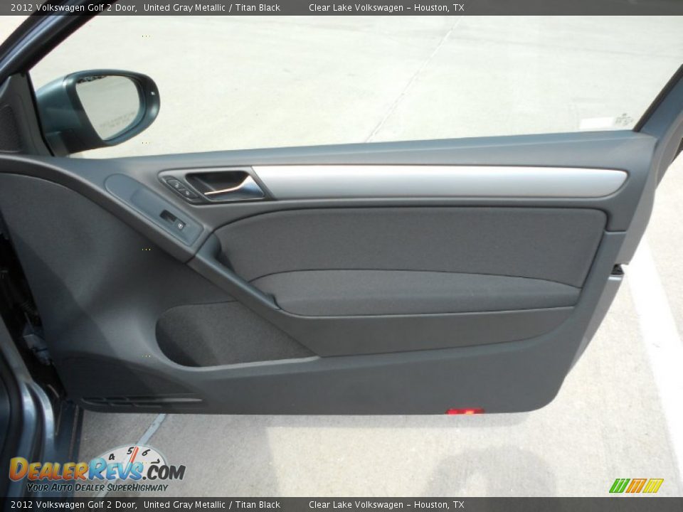 2012 Volkswagen Golf 2 Door United Gray Metallic / Titan Black Photo #12