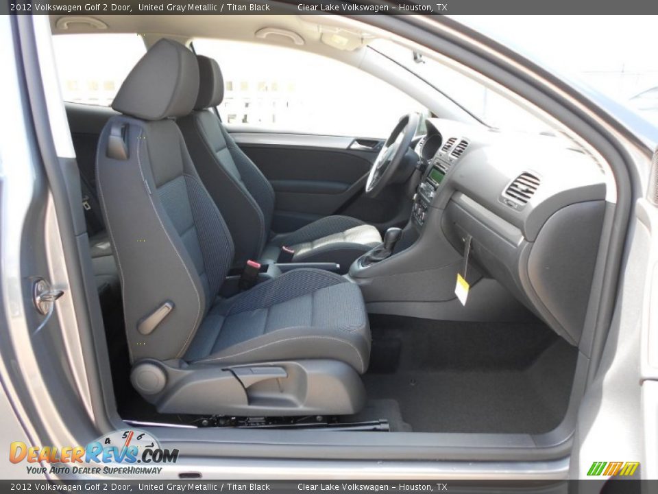 2012 Volkswagen Golf 2 Door United Gray Metallic / Titan Black Photo #13