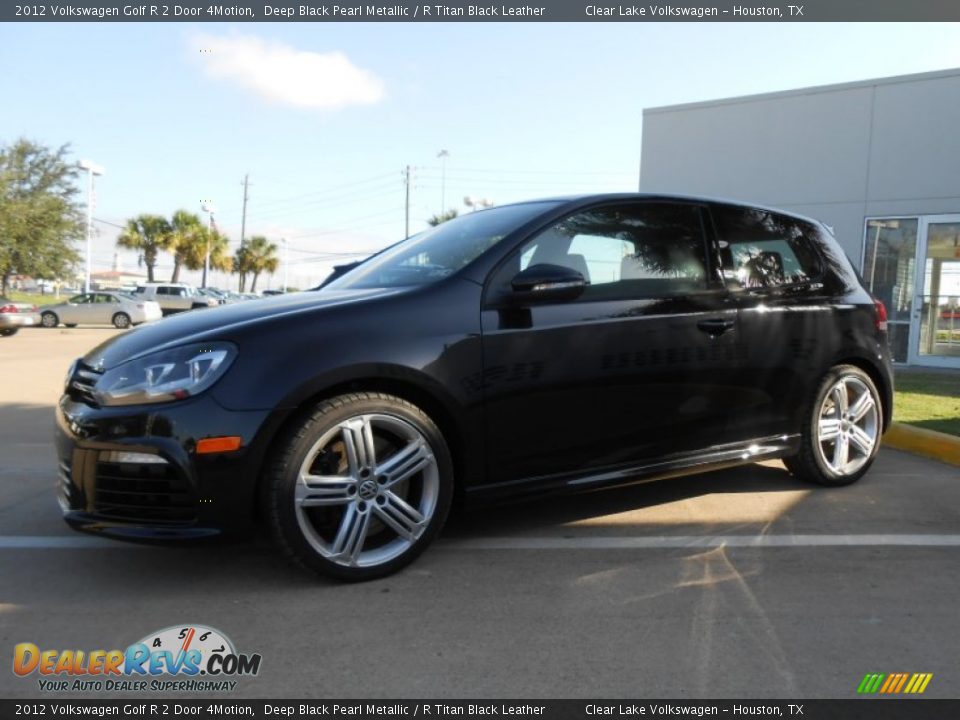2012 Volkswagen Golf R 2 Door 4Motion Deep Black Pearl Metallic / R Titan Black Leather Photo #3
