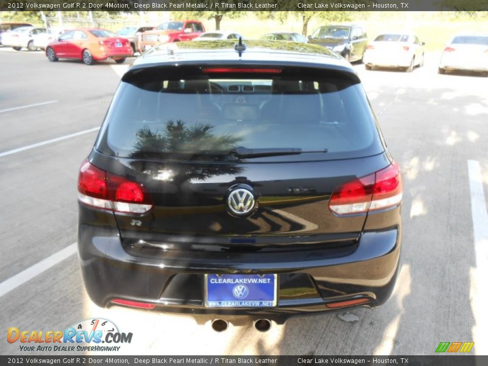 2012 Volkswagen Golf R 2 Door 4Motion Deep Black Pearl Metallic / R Titan Black Leather Photo #6