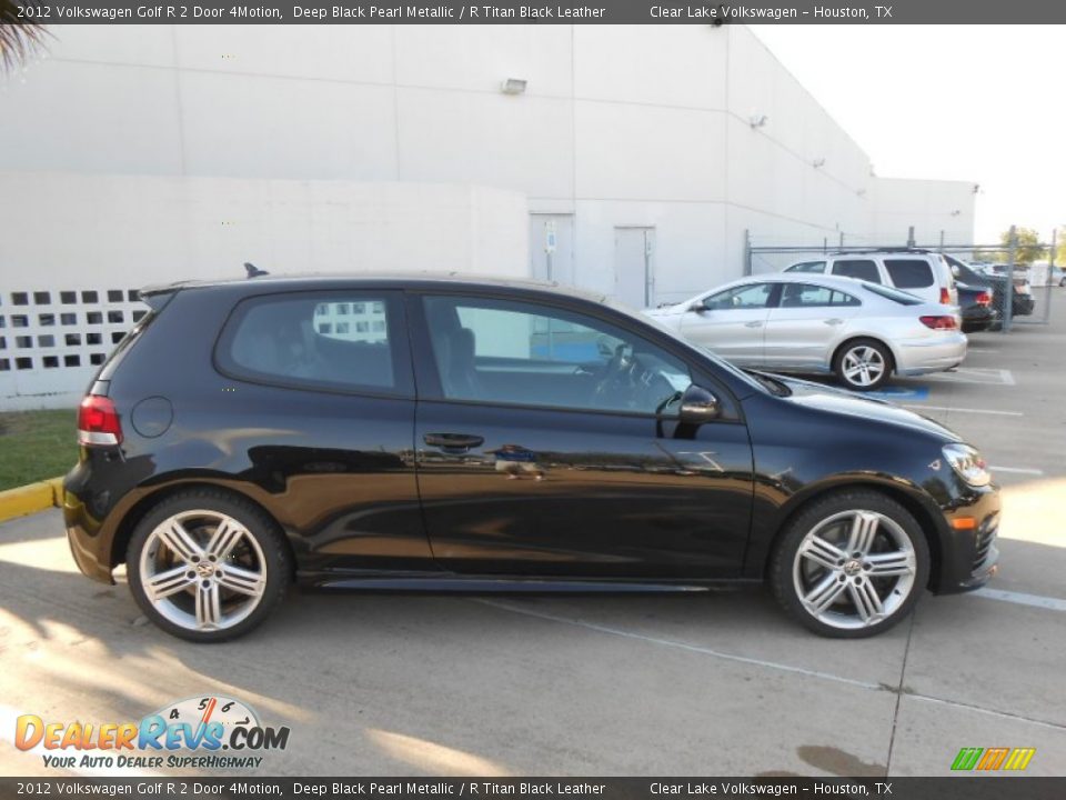 2012 Volkswagen Golf R 2 Door 4Motion Deep Black Pearl Metallic / R Titan Black Leather Photo #7