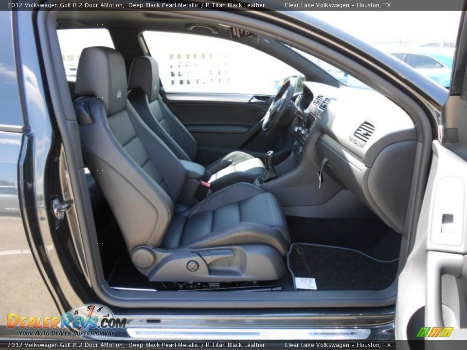 R Titan Black Leather Interior - 2012 Volkswagen Golf R 2 Door 4Motion Photo #12
