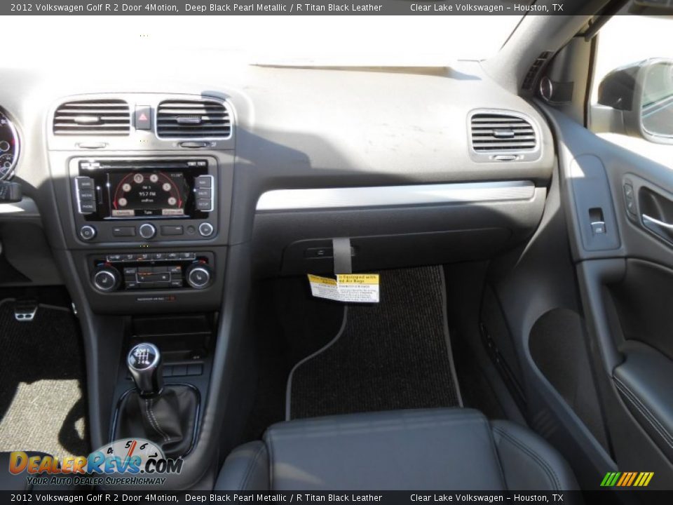 2012 Volkswagen Golf R 2 Door 4Motion Deep Black Pearl Metallic / R Titan Black Leather Photo #14