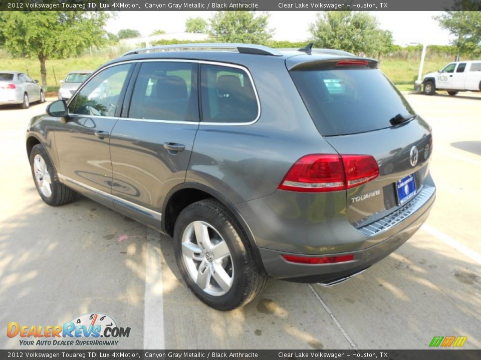 2012 Volkswagen Touareg TDI Lux 4XMotion Canyon Gray Metallic / Black Anthracite Photo #5