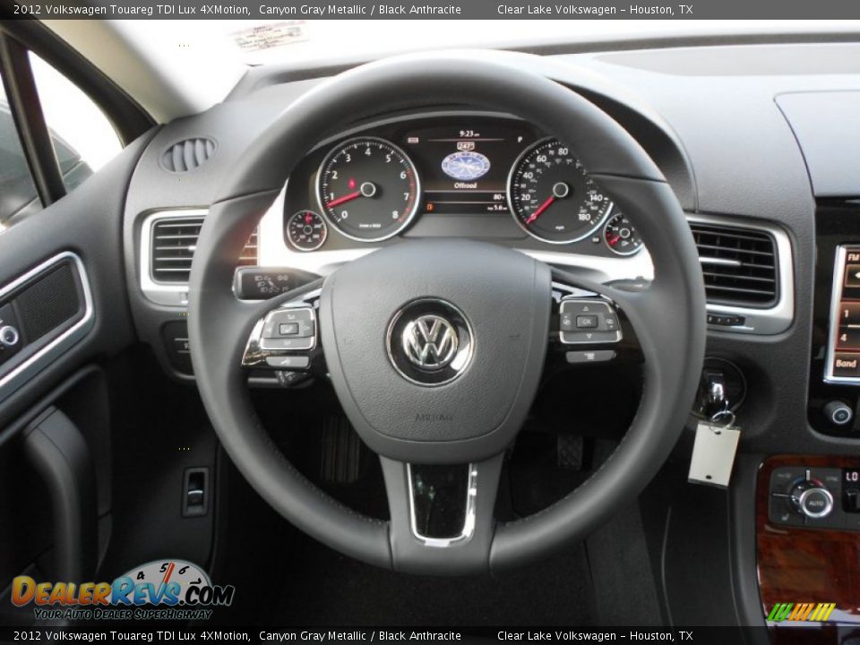 2012 Volkswagen Touareg TDI Lux 4XMotion Canyon Gray Metallic / Black Anthracite Photo #14