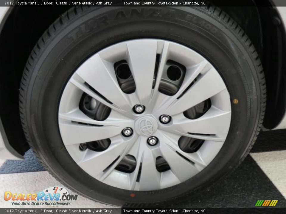 2012 Toyota Yaris L 3 Door Classic Silver Metallic / Ash Gray Photo #4